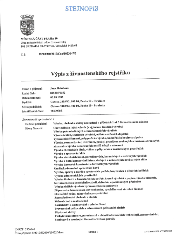 Živsnostenský rejstřík